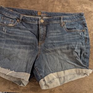 Kut from the Kloth Dark Blue Jean Shorts